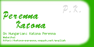 perenna katona business card